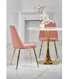 ROUND TABLE CASEMIRO, TOP - WHITE MARMUR, LEGS - GOLD order